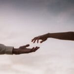 Couple with Hands Apart