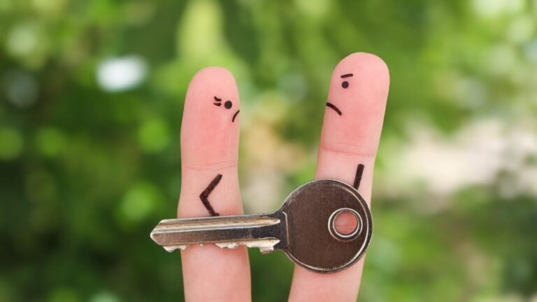 Visueel concept van een gesloten relatie